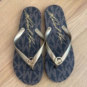 Michael Kors flip flops NEW without box